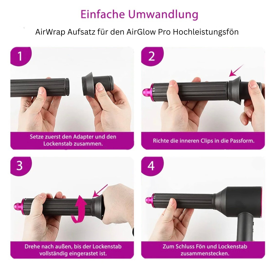 Lockenaufsatz für den AirGlow Pro